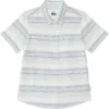 Quiksilver Kids Oxford Stripe Classic Short Sleeve (Toddler/Little Kids) | Shirts & Tops
