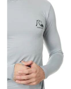 Quiksilver DNA Bubble Logo Long Sleeve Hooded Surf Tee Rashguard | Swimwear -Shoe Trendy Shop 71SotNyFoiL. AC SR736920
